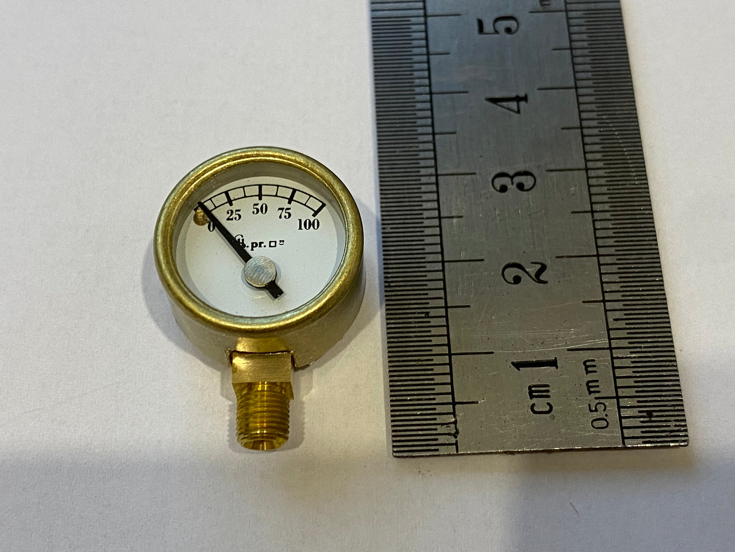 Pressure Gauge for Accucraft 3/4 inch 0-100psi 5mmx0.5mm