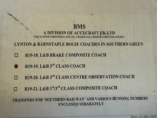 XC1 Accucraft L&B 3rd class Coach