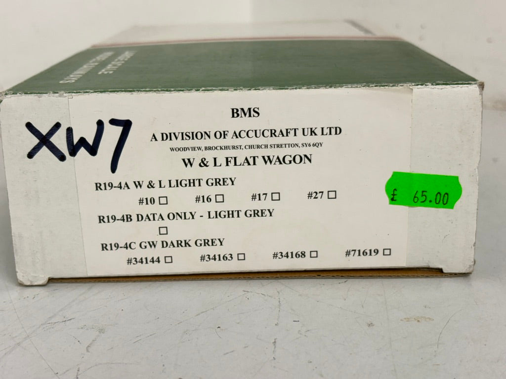XW7 W&L Flat wagon 32mm