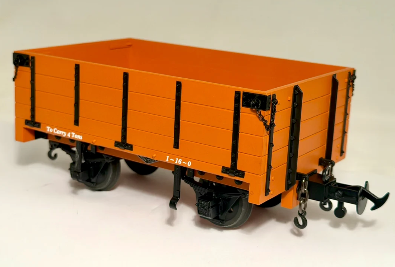 A New Accucraft W&L Bauxite Data Only 4 Plank Wagon R19-3E