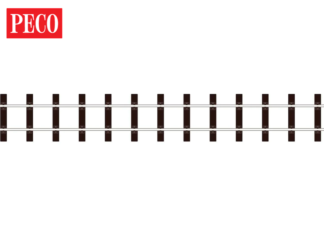 Peco SL-600 Box of 12 SM-32 Wooden sleeper type, Flexible track
