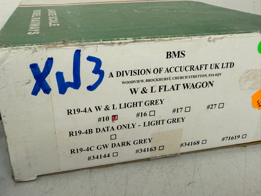 XW3 W&L Flat wagon 32mm