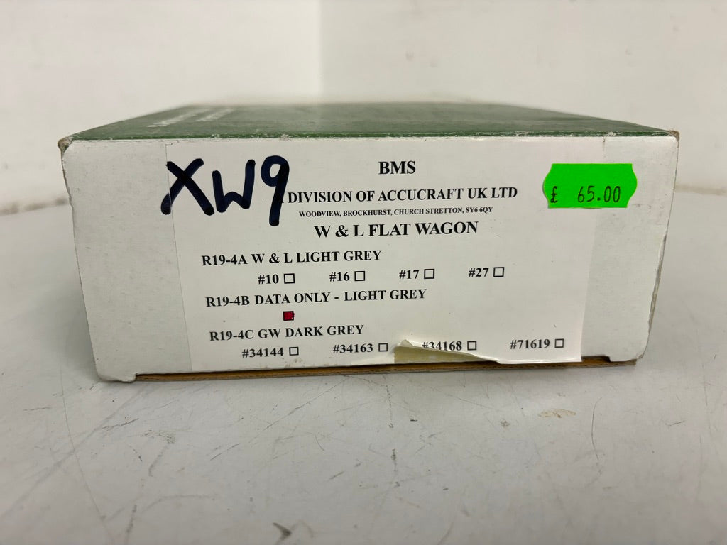 XW9 W&L Flat wagon 32mm