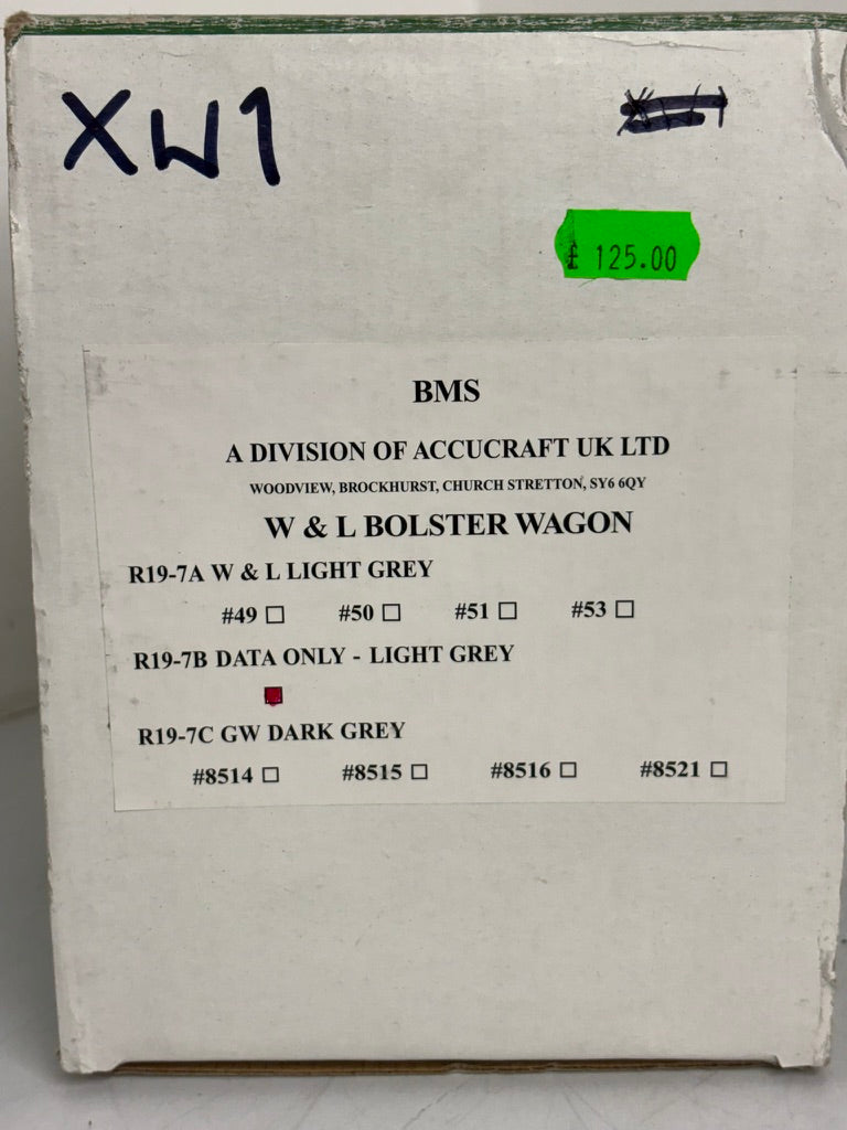 XW1 Accucraft Bolster Wagons 32mm
