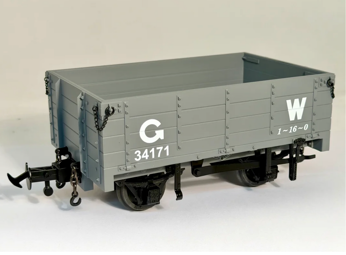 A New Accucraft W&L GW Dark Grey Data Only 4 Plank Wagon R19-3C